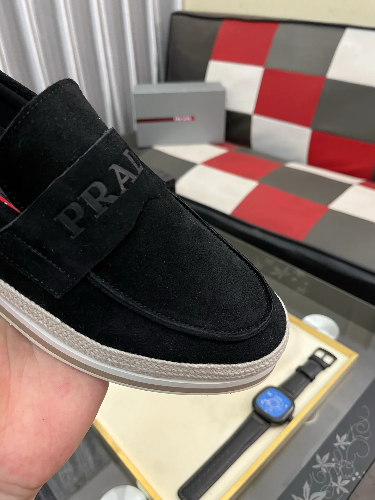 Men's men's shoes 💰458⌚️⌚️prada: new spring and summer casual shoes, sports sneakers, fabric: imported cowhide, lining: original lining, sole: original sole, size: 38-445️⃣color optional